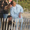 Jennifer Lopez – Seen during a beach photoshoot in Malibu