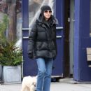 Julianna Margulies – Strolling with her dog in The West Village - 454 x 529