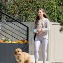Hannah Brown &#8211; Walking her dog in Los Angeles