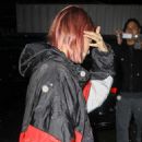 Hailey Baldwin – Leaving a hair salon in West Hollywood