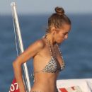 Annemarie Carpendale relax on the beach in Miami Beach