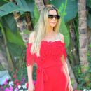 Adriana de Moura – Exit out of the Beverly Hills Hotel - 454 x 681
