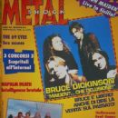 Bruce Dickinson - Metal Shock Magazine Cover [Italy] (February 1996)
