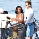 Elisa Johnson – In Bikini on their vacation in Portofino - 454 x 665