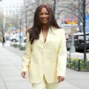 Garcelle Beauvais – In yellow pants and jacket and matching high heels in New York - 454 x 454