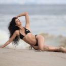 Nina Svet – Posing in a bikini at beach for 138 Water in Malibu - 454 x 302