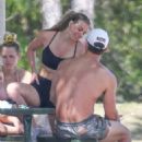 Hannah Brown and Tyler Cameron – Workout With a Friends in Palm Beach