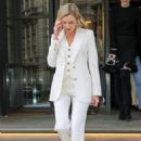 Laura Carmichael – In a white tuxedo ahead of her appearance on BBC The One Show in London - 454 x 682