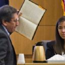 Prosecutor Juan Martinez Challenges Jodi Arias About An Entry In Her Diary In Court - 300 x 225