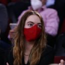 Emma Stone – Watching a basketball game between Olympiacos BC vs AS Monaco in Piraeus - 454 x 303