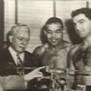 Joe at weigh-in with Rocky Marciano - 389 x 205