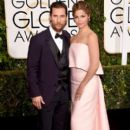 Matthew McConaughey and Camila Alves: 72nd Annual Golden Globe Awards 2015- Arrivals