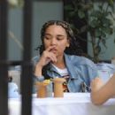 Alexandra Shipp – having lunch with a friend in Beverly Hills - 454 x 324