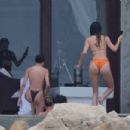 Kendall Jenner – With Hailey Bieber spotted in a bikinis in Cabo San Lucas