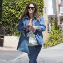 Katherine McPhee – With David Foster and friends at Il Pastaio in Beverly Hills - 454 x 681