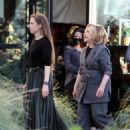 Kim Kardashian – With Hillary and Chelsea Clinton film a segment for ‘Gutsy Women’ in Canoga Park - 454 x 598