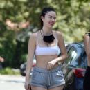 Jayde Nicole in Shorts and Sports Bra – hiking with some girlfriends in the Hollywood Hills