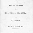 On the Principles of Political Economy and Taxation
