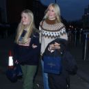 Claudia Schiffer and daughter Clementine Leave Stamford Bridge in London