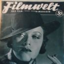 Sybille Schmitz - Filmwelt Magazine Cover [Germany] (6 January 1935)