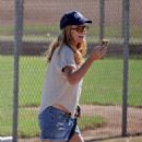Patsy Palmer – Watches her sons baseball game in Malibu - 454 x 626