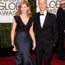 Rene Russo and Dan Gilroy: 72nd Annual Golden Globe Awards 2015- Arrivals