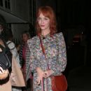Christina Hendricks – On a night out at Twenty Two restaurant in Mayfair - 454 x 568