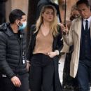 Amber Heard – seen out and about in Paris