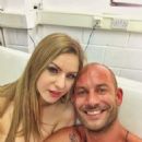 Mike Angelo (Mickael Di Capua) and Stella Cox are on a set - London, England - September 1, 2015 - 454 x 506