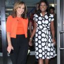 Jennifer Lahmers, Rosanna Scotto and Lori Stokes – Leaves ‘Good Day New York’ show in NY