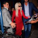 Lady Gaga &#8211; In a red dress out in New York City