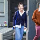 Katie Holmes – Steps out with a friend in New York