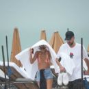 Joan Smalls – In a bikini at a beach in Miami Beach - 454 x 681