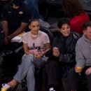 Kim Kardashian – With Kris Jenner and Sarah Staudinger at the Lakers game - 454 x 681