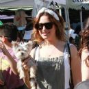 Ashley Tisdale – Shopping at the local farmers market in Los Angeles