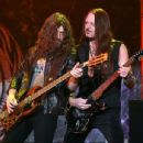 Michael Devin and guitarist Reb Beach of Whitesnake perform at The Joint inside the Hard Rock Hotel & Casino as the band tours in support of 
