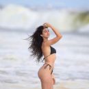 Nina Svet – Posing in a bikini at beach for 138 Water in Malibu - 454 x 681