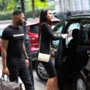 Alice Goodwin in Black Ttight Dress – Eexits ‘Celebs Go Dating’ with Jermaine Pennant in London
