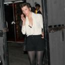 Milla Jovovich – Leaving the Chanel party in Chateau Marmont in LA - 454 x 681