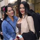 Nikki Bella – With Brie Bella are seen exiting the NBC Rockefeller Studios in New York - 454 x 678