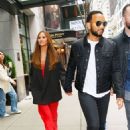 Chrissy Teigen &#8211; With John Legend out in New York