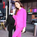 Karlie Kloss – Seen on a Valentine’s Day look while visiting CBS Mornings in NY