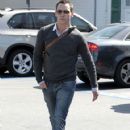 Jonathan Rhys Meyers Leaves a Grocery STore