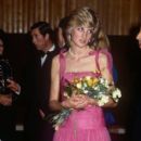 Princess Diana at a Barry Manilow concert at the Royal Festival Hall, London on October 6, 1983