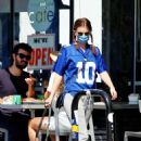 Kate Mara – Out for a dog walk and coffee in Los Feliz