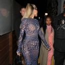 Khloe Kardashian – With Malika Haqq arrive for dinner at Craig’s in West Hollywood - 454 x 732