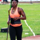 French female javelin throwers