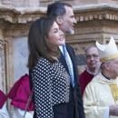 King Felipe VI of Spain, Queen Letizia of Spain attended Easter Mass in Palma  (April 1, 2018) - 399 x 600