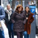 Susan Sarandon – With her son Jack Henry Robbins out for lunch in New York