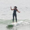 Leighton Meester – Surf candids in Malibu